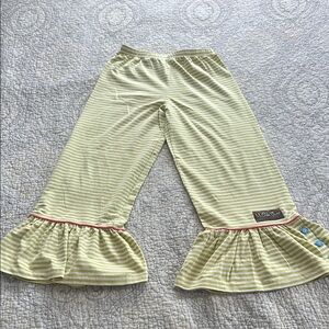 Striped Ruffle Pants